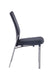 Contemporary Motion-Back Side Chair w/ Brushed Steel Frame - 2 per box MOLLY-SC-BLK-BSH