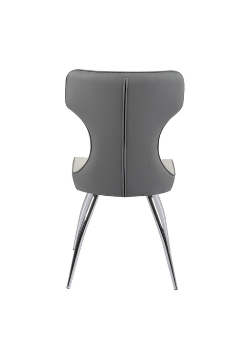 Contemporary Side Chair w/ Bucket Seat - 4 per box SANDRA-SC-GRY