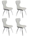 Contemporary Side Chair w/ Bucket Seat - 4 per box SANDRA-SC-GRY