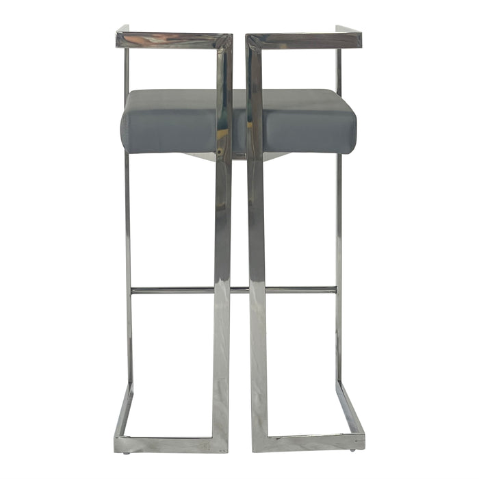 Timeless Gray and Silver Dining Chair