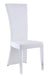 Contemporary High-Back Side Chair w/ Acrylic Legs - 2 per box SIENA-SC-WHT