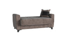 Ottomanson Sultan Collection Upholstered Convertible Loveseat with Storage