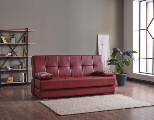Burgundy pu - sofa
