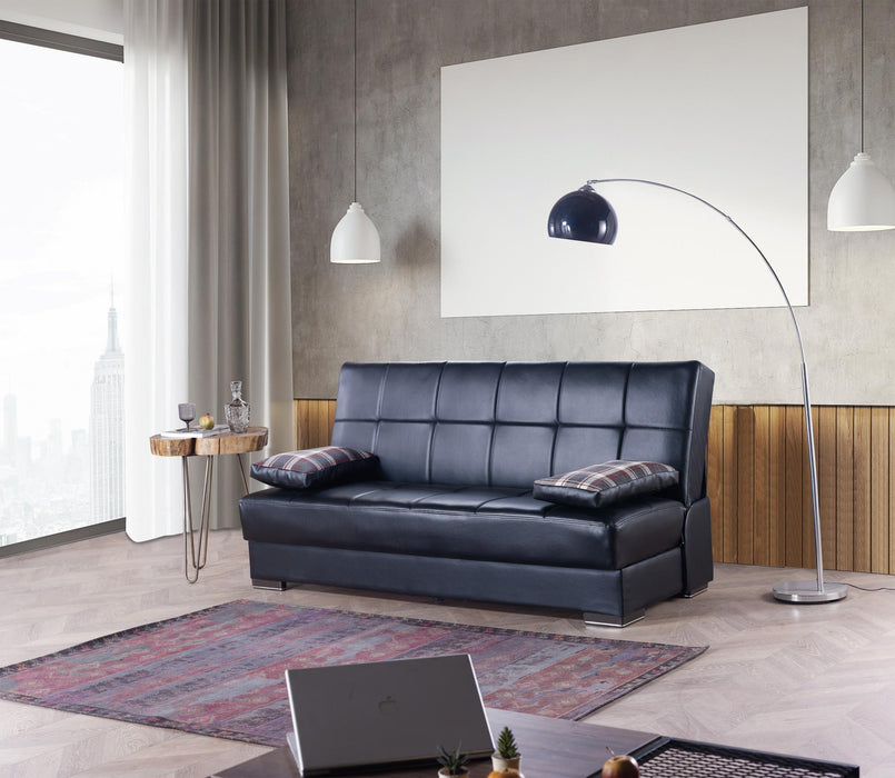 Black pu - sofa