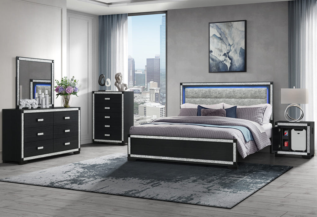 Soleil Bed - Charcoal