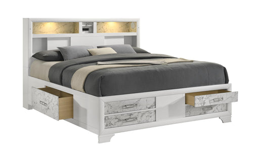 Soul Bed – Soul Full Bed White by Galaxy Home Furnishings