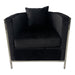 Timeless Black and Silver Sofa Chair