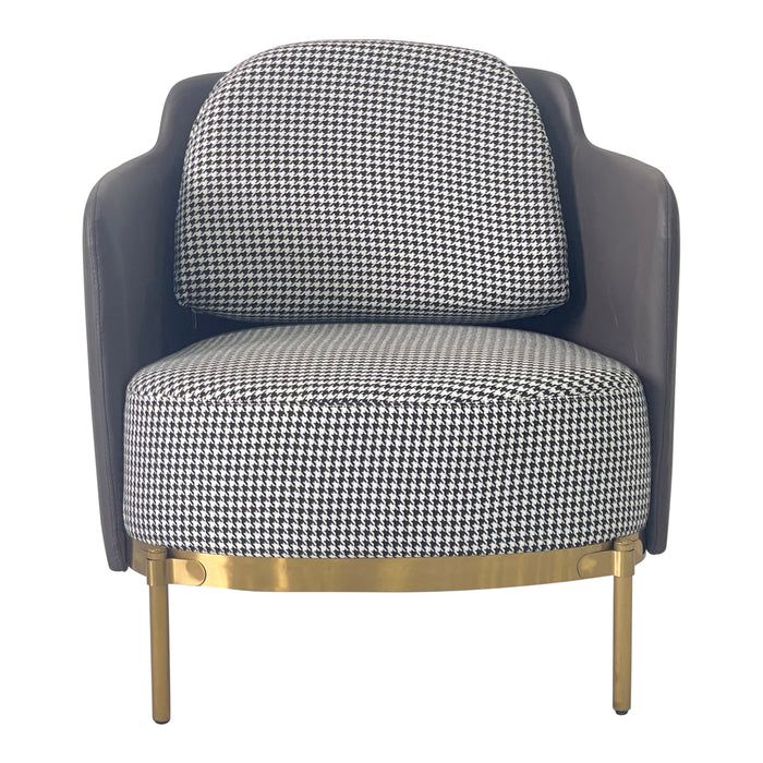 Timeless Gray and Gold Sofa Chair