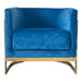 Timeless Blue and Gold Sofa Chair