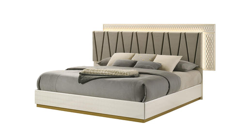 Stanley Bed – Stanley King Bed in Champagne by Galaxy Home Furnishings