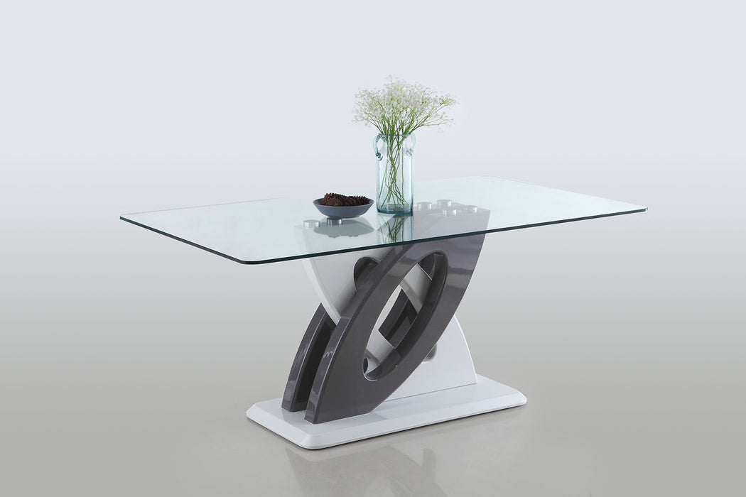 Modern Glass Top Dining Table STELLA-DT