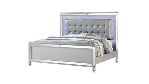 Sterling Bed – Sterling Full Bed Silver by Galaxy Home Furnishings