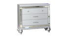 Sterling Nightstand – Sterling Nightstand Silver by Galaxy Home Furnishings