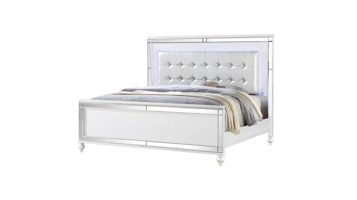 Sterling Bed – Sterling Full Bed White by Galaxy Home Furnishings