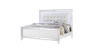 Sterling Bed – Sterling King Bed White by Galaxy Home Furnishings