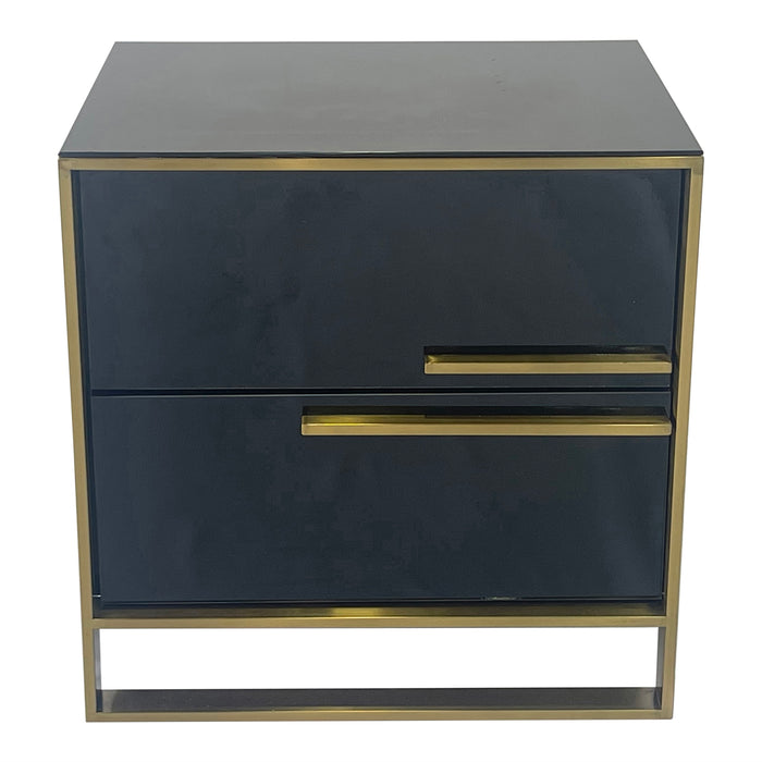 Timeless Black and Gold End Table