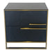 Timeless Black and Gold End Table