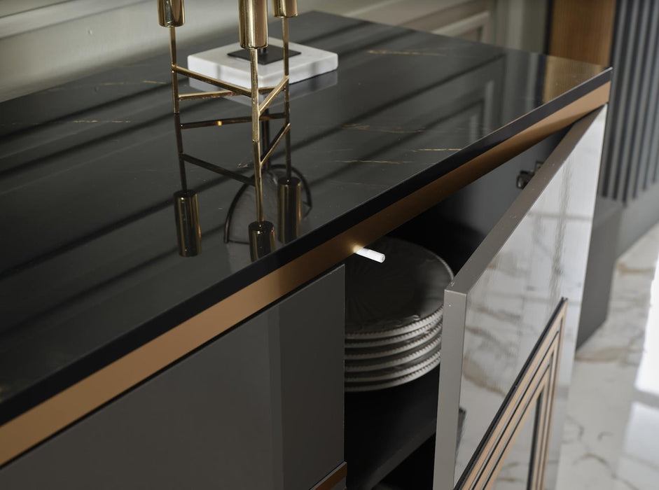 Carlino Console - Prada Grey / Carlino Marblele