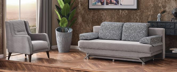 Trendy Gray Living Room Set