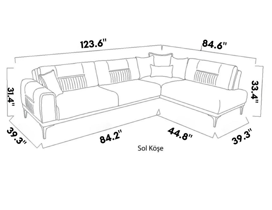Seul Right Facing Sectional