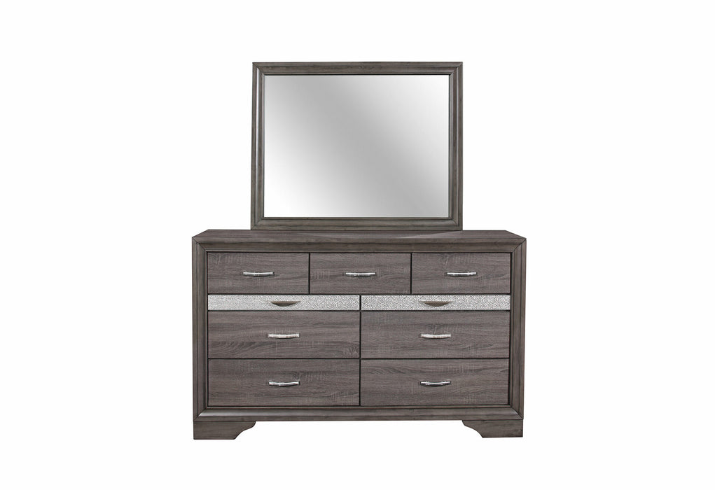 Seville Mirror - Melamine Grey