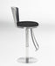 Contemporary Metal-Back Adjustable Height Stool 0406-AS