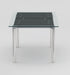 Modern Extendable Black Glass Dining Table TARA-DT-BLK