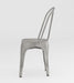 Galvanized Steel Side Chair - 4 per box 8022-SC-GUN