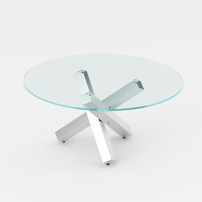 Contemporary 35" Round Cocktail Table 9008-CT