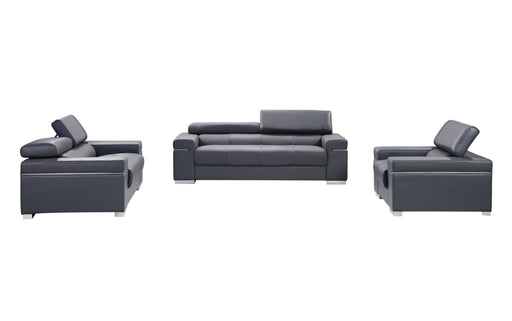 Soho Sofa in Grey Leather 176551113-S-GR