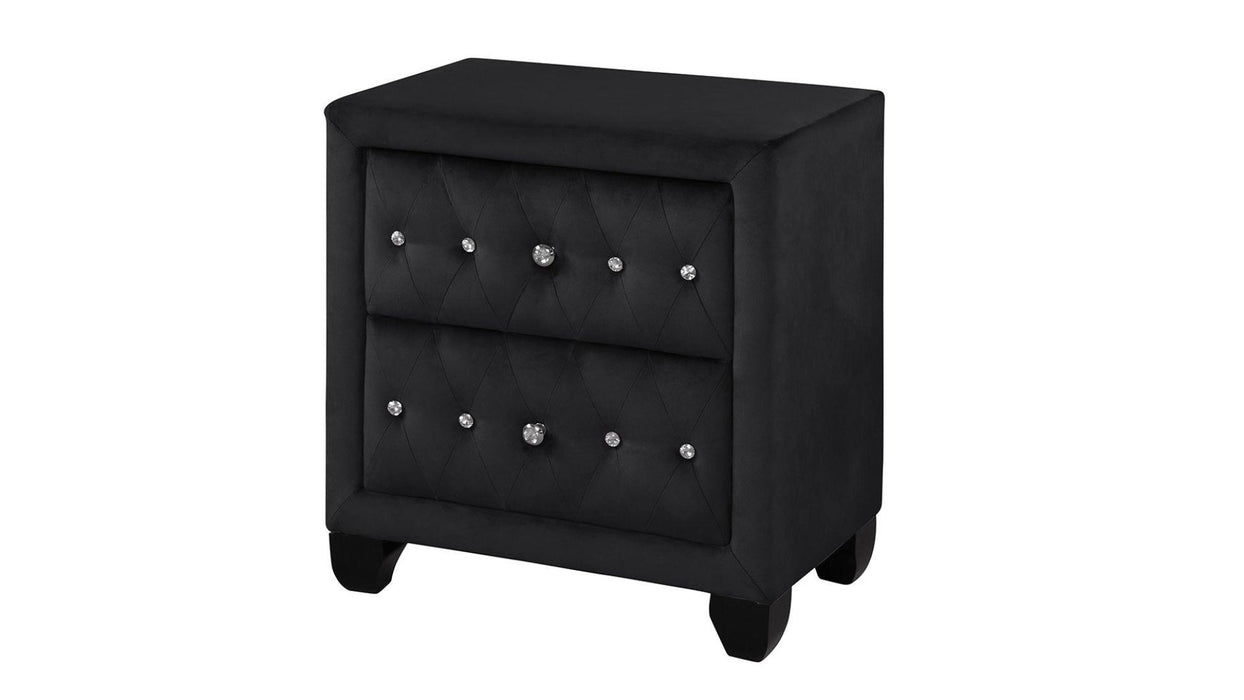 Sophia Nightstand – Sophia Nightstand Black by Galaxy Home Furnishings