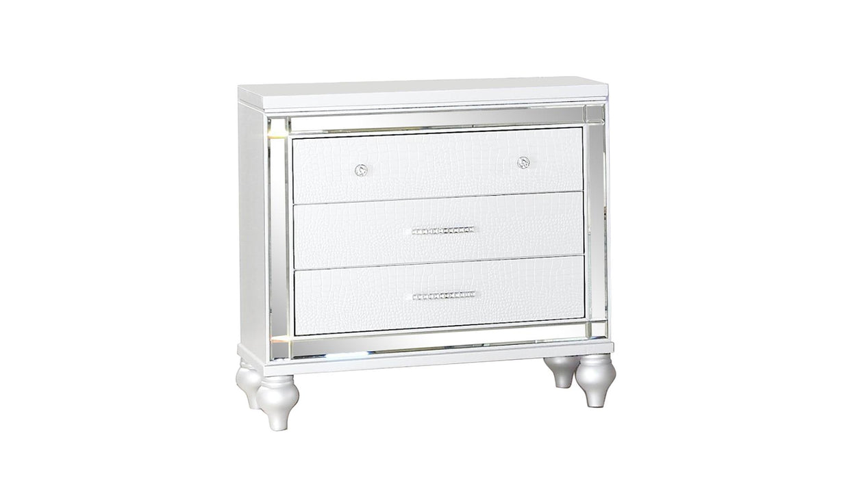 Sterling Nightstand – Sterling Nightstand White by Galaxy Home Furnishings