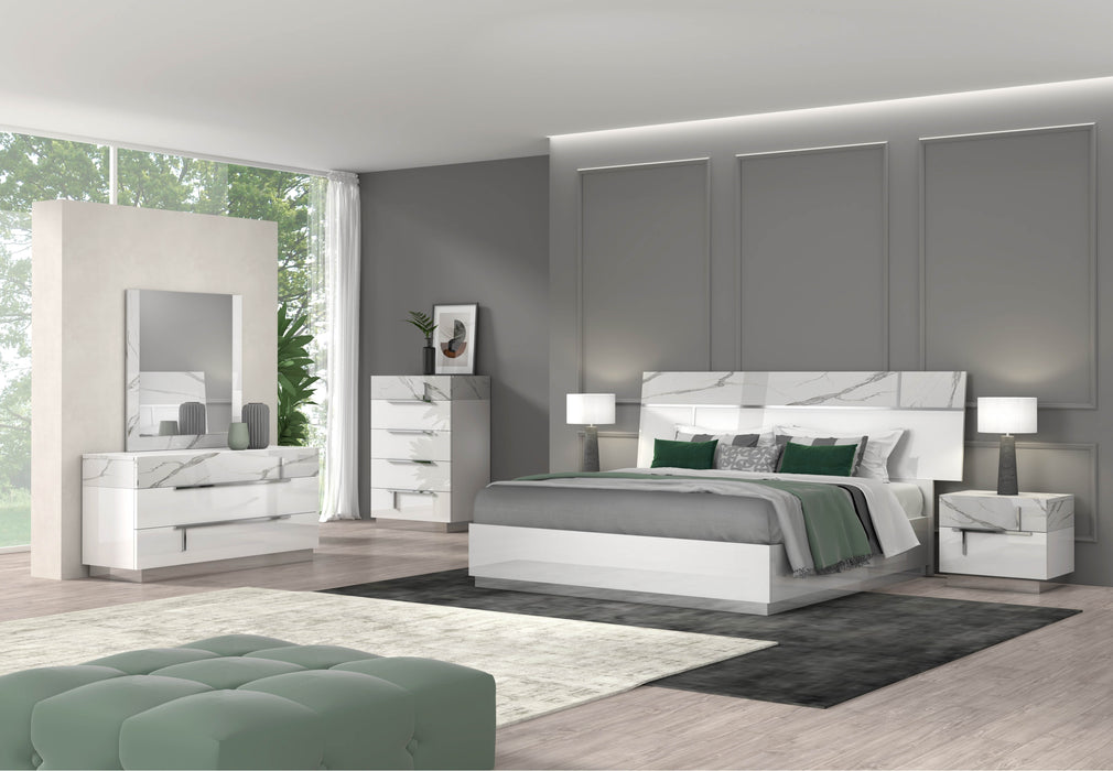 Sunset Premium Bed in Bianco Luc+Stat 
