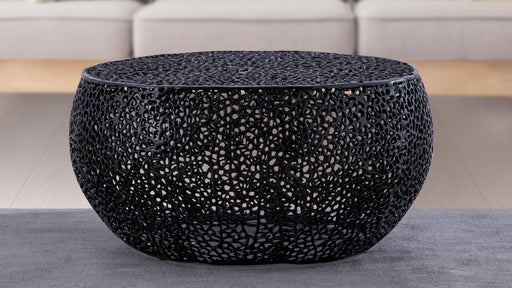 T3502-32 Coffee Table – T3502-32 Round Coffee Table Black by Galaxy Home Furnishings