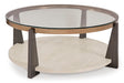 Frazwa End Table - Black/Gray;Brown/Beige