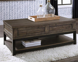 Mesa de centro Johurst con tapa elevable