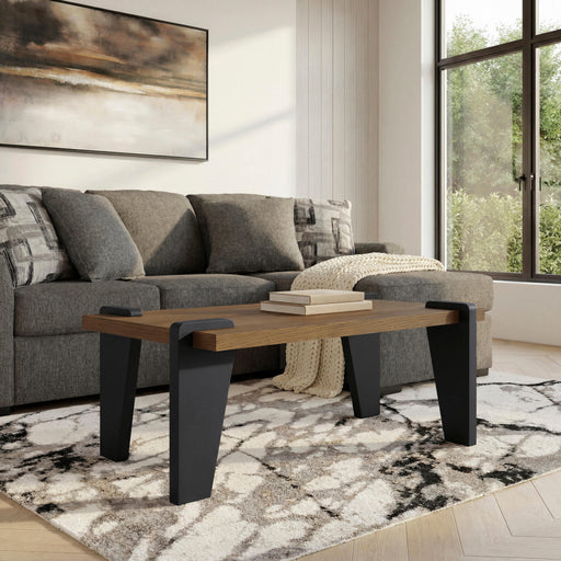 Weathermore Coffee Table - Brown/Black