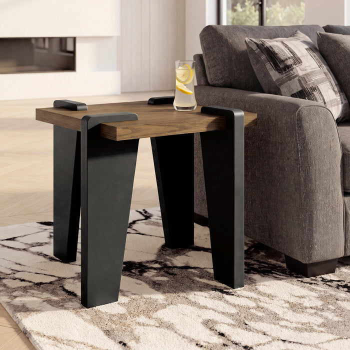 Weathermore End Table - Brown/Black