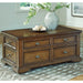 Channley Lift-Top Coffee Table - Brown