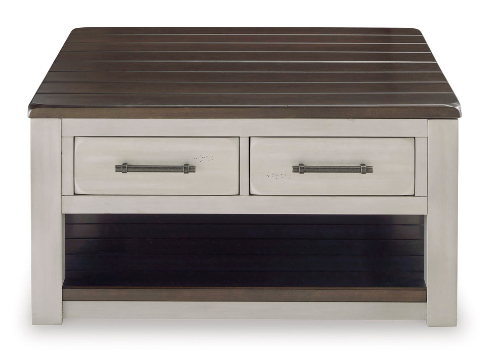 Darborn Lift-top Coffee Table and 2 Chairside End Tables