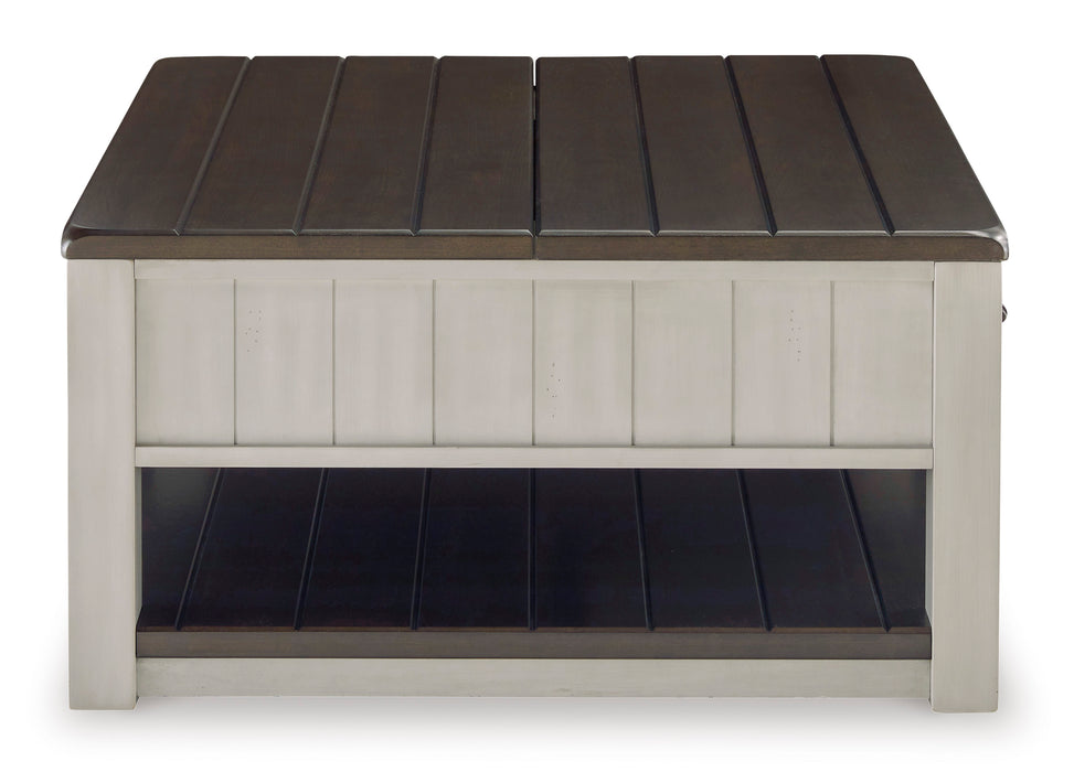 Darborn Lift-top Coffee Table and 2 Chairside End Tables