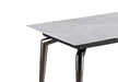 Marbleized Sintered Stone Top Table w/ Pop-up Extension TABATHA-DT