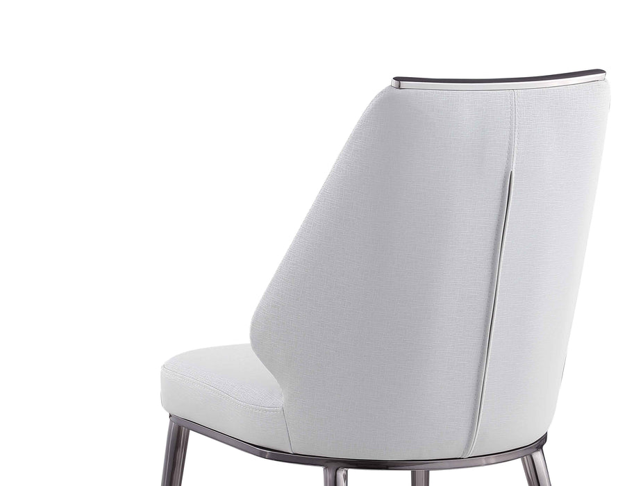 Contemporary Curved Back Side Chair - 2 Per Box TABATHA-SC-GRY