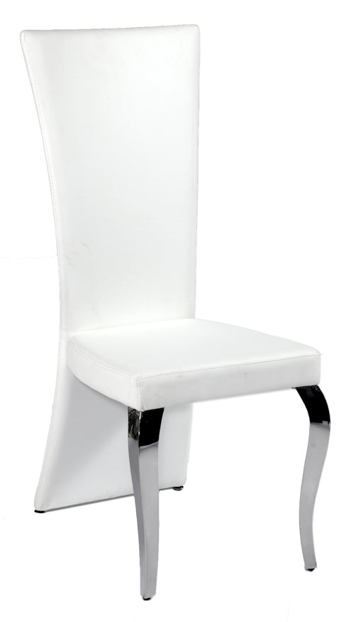 Transitional Rectangular High-Back Side Chair - 2 per box TERESA-SC-RCT-WHT