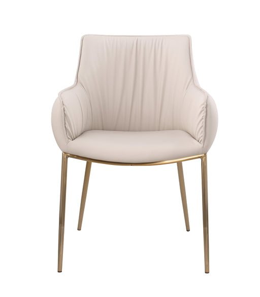 Club Style Arm Chair w/ Golden Legs - 2 Per Box TRACY-AC-TPE