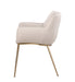 Club Style Arm Chair w/ Golden Legs - 2 Per Box TRACY-AC-TPE