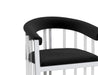 Acrylic & Steel Arm Chair - 1 Per Box TRISHA-AC-CHM-BLK