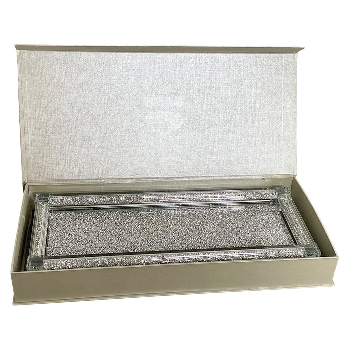 Ambrose Exquisite Large Glass Tray in Gift Box