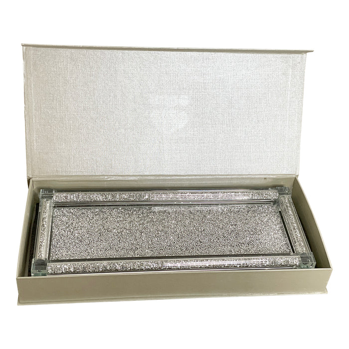 Ambrose Exquisite Large Glass Tray in Gift Box