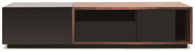 TV Stand 047 in Black High Gloss & Walnut 17875